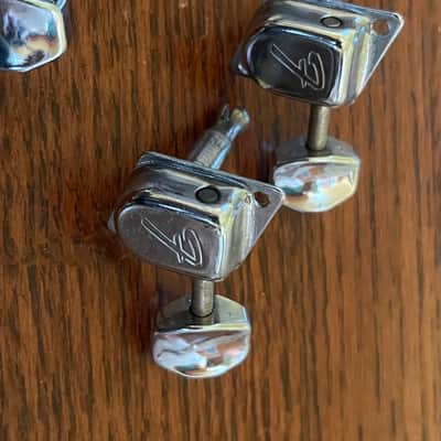 set 1966 - 76 Fender Stratocaster Telecaster guitar tuners tuning pegs image 2