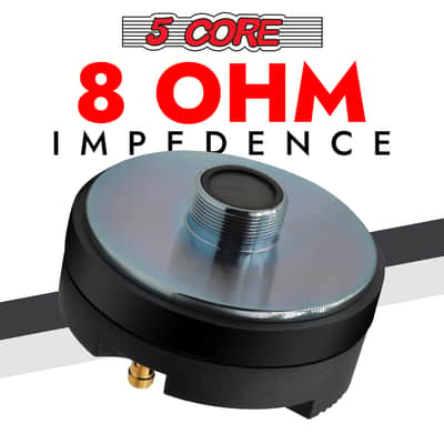 5 Core Compression Driver 1″ PA Horn Tweeter Pro Audio 800W 1.75″ Voice Coil 20Oz Magnet 8Ohm Driver image 5