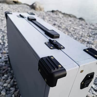 7U Eurorack Case Powered, 84 or 104hp, patched resealable modular synth image 11