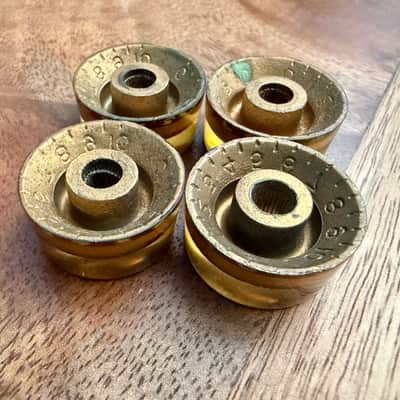 1950s Vintage Gibson Les Paul Standard & Junior Speed Knobs Authentic Vintage Part Circa 1953-1955 / Gold image 7
