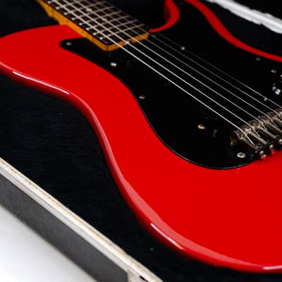 1981 Fender Bullet S-1 Standard Red w/ Integrated Pickguard/Bridge, Designed by John Page, OHSC image 4
