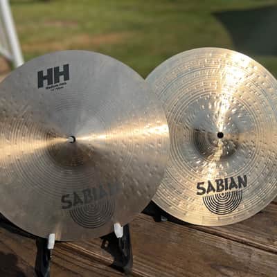 Sabian 14" HH Hand Hammered Regular Hi-Hat Cymbals (Pair) 1992 - 1998 - Natural image 1