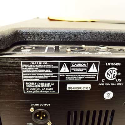 Gallien-Krueger MB115-II 1x15" 200-watt Bass Combo Amp image 7
