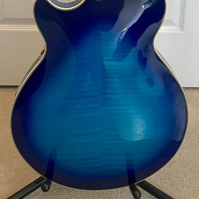 2017 D’Angelico Excel EX-SS semi-hollow archtop Blue Burst+ OHSC + Schallers 100% MINT image 4