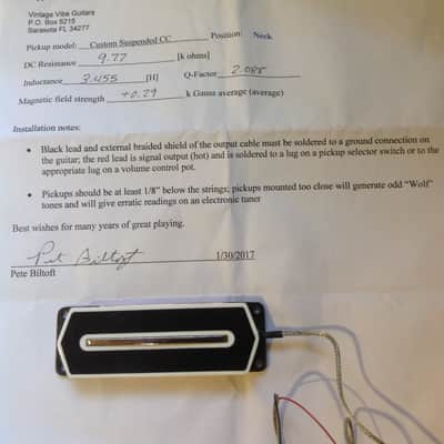 Floating Charlie Christian guitar pickup by Pete Biltoft aka Vintage Vibe Guitars image 2