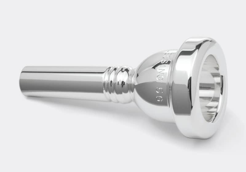 Blessing 5G Large-Shank Trombone Mouthpiece - Silver-plated image 1