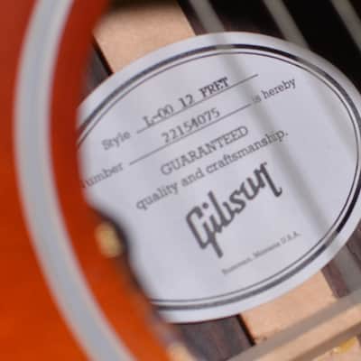 Gibson L-00 12 Fret Rosewood Limited Edition Acoustic Electric 2024 Sunburst w Deluxe Hardshell Case & FAST Shipping image 8