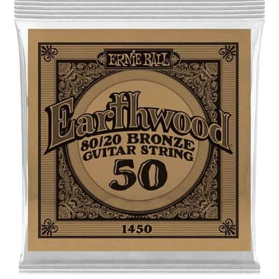 Ernie Ball P01450 .050 Earthwood 80/20 Bronze Acoustic Guitar String