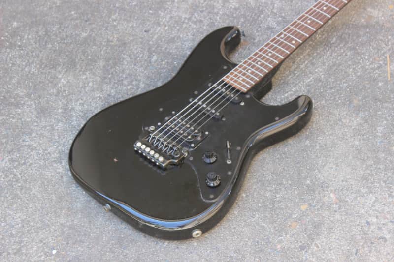 1985 Fender Japan ST-556 A Series Boxer HSS Stratocaster (Black