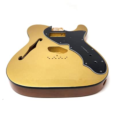 Brio 69 T-Style Thinline Alder Top Bound Metallic Gold Top H/S image 3