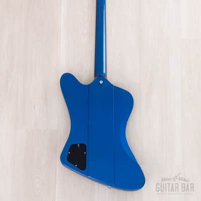 2001 Gibson Limited Edition Firebird V Reverse Body Sapphire Blue w/ Banjo Tuners, Case & Tags, Yamano image 3