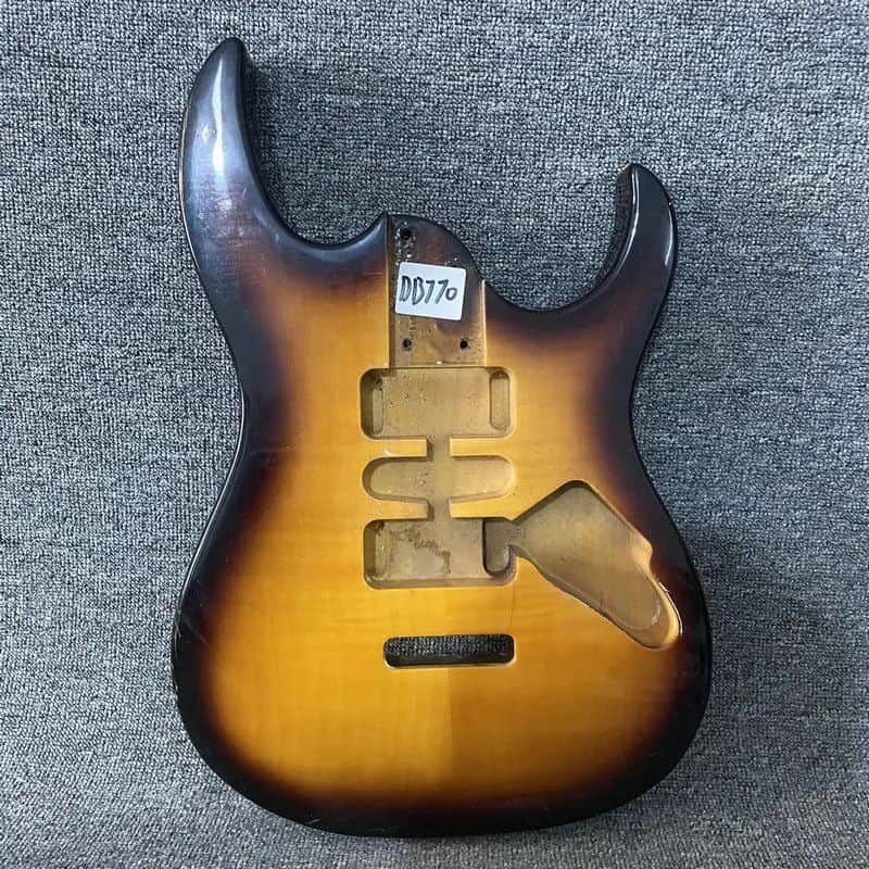 Tobacco Burst HSH Basswood Guitar Body image 1