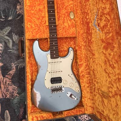 Fender Custom Shop ‘62 Stratocaster Heavy Relic HSS 2021 - Ice Blue Metallic image 1
