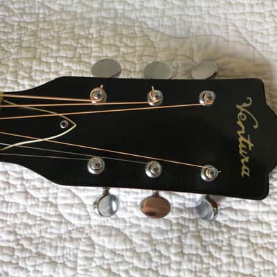 Ventura Bruno V-12 Acoustic Guitar Vintage - Made in Japan (See Video) image 12