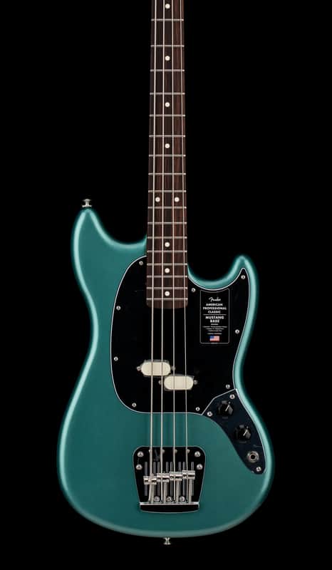 Fender American Professional Classic Mustang Bass - Faded Sherwood Green Metallic #69301 image 1