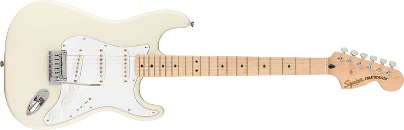 Affinity Squire Straocaster Olympic White imagen 1