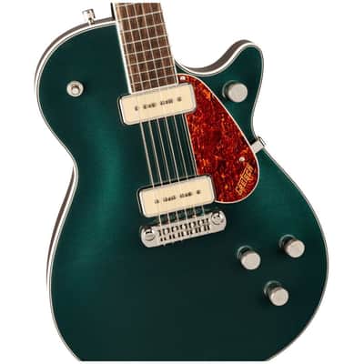 Gretsch G5210-P90 Electromatic 6-String Right-Handed Jet Two 90 Electric Guitar with Gloss Finish and Mahogany Body (Cadillac Green) image 4