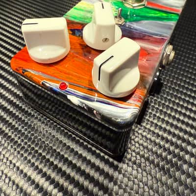 Landgraff Dynamic Overdrive Pedal 1999 - 2015 Signed by Roselyn Landgraff, hand painted Swirl image 2