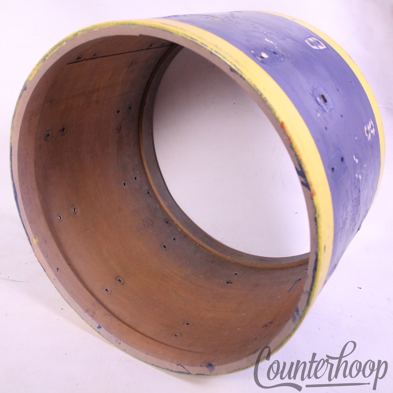 Leedy 16x12"Floor Tom Drum Shell Vintage 40s 3Ply Maple 1940 Marching Snare 1940 — main photograph