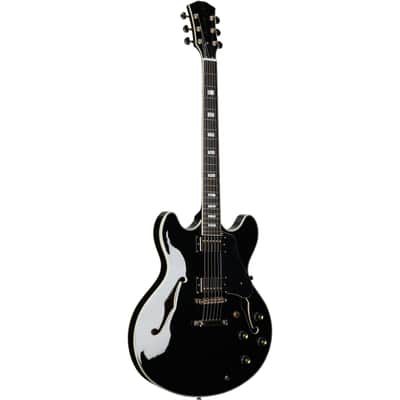 Sire Larry Carlton H7 Semi-hollowbody Electric Guitar, Black image 2