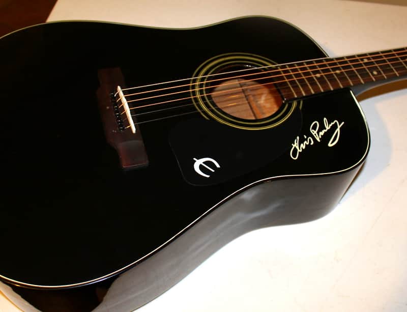 Elvis Presley Epiphone Guitar Acoustic made in USA TCB | Reverb