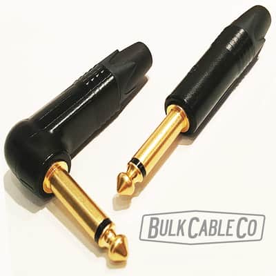 5 FT - Mogami 3082 Speaker Cable - Amp To Cab - Neutrik Gold Right Angle To Straight Connectors image 10