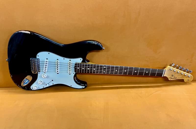 Fender Old & Real Stratocaster Pre-L Slab Board 1960 - Old Black Refinish image 1