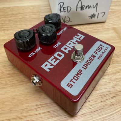 Stomp Under Foot Red Army Russian Muff Fuzz Pedal Comparable to Civil War image 2