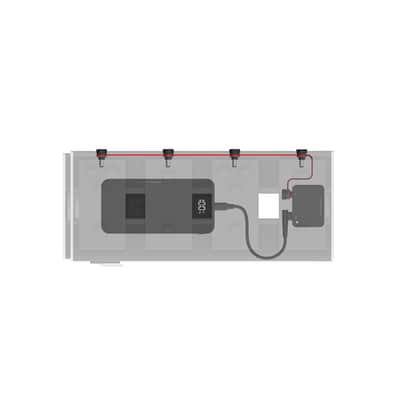 D'Addario XPND Pedal Power Battery Kit- Black image 3