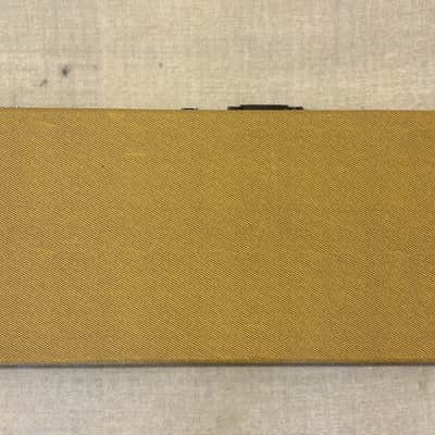 1999 Danelectro Tweed Hardshell Case + Key Yellow Plush Interior Out of Production Fits U1 / U2 / U3 / DC Models & More image 4
