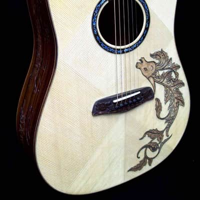 Blueberry Handmade Acoustic Guitar Dreadnought Taurus (Zodiac) built to order image 12