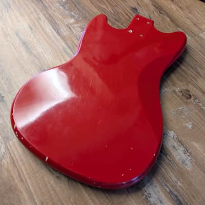 Kalamazoo KG Electric Guitar Body And Neck Only Vintage 1960s Red CLEAN! image 13