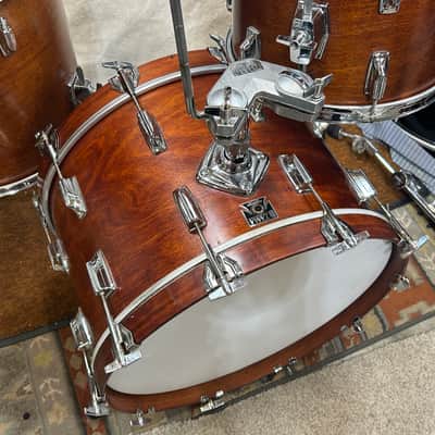 Tama 3 - piece Superstar drum set (314-2166) 80's - Satin Mahogany image 11
