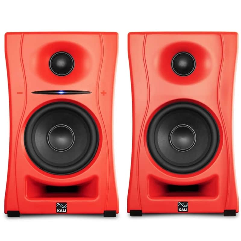 KALI AUDIO LP-UNFR 160w Total Active 4.5" Bluetooth Red Studio Monitor Pair image 1