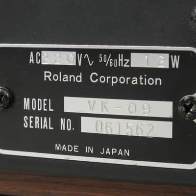 Roland VK-09 Electronic Organ (serviced) image 12