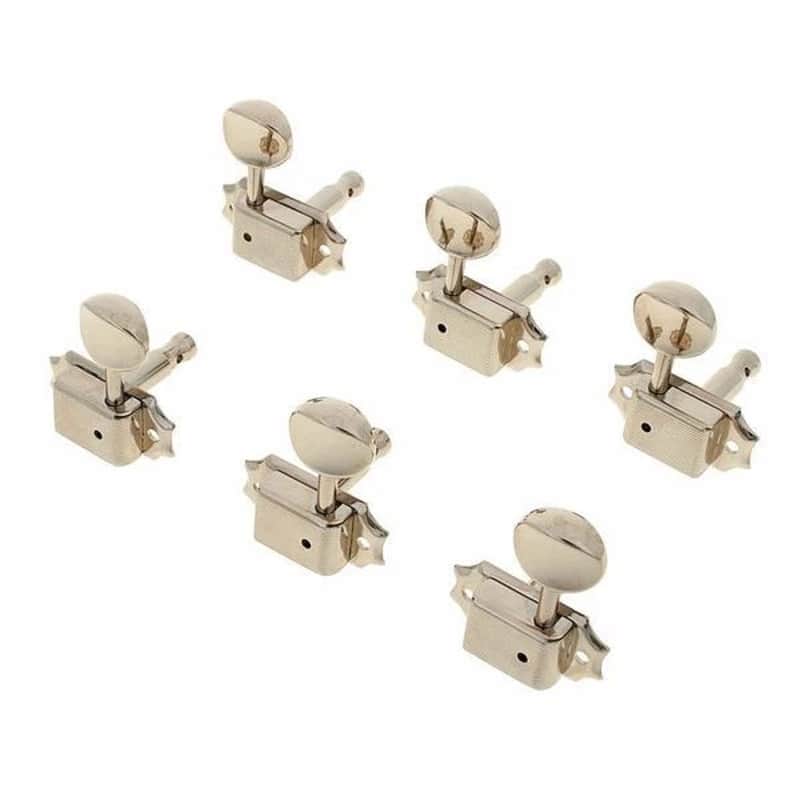 Open Box~ Nickel Gotoh 3x3 Kluson Style Tuning Machines, No Mounting Screws image 1