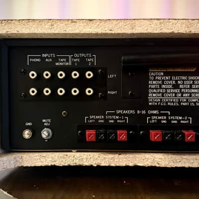 🎶✨ Harman Kardon 430 “Twin Powered” Vintage Stereo Receiver w/ NEW Walnut Wood Case — Serviced/Cleaned, LED Dial, Tested & Working image 12
