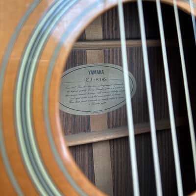 Yamaha CJ-838S Jumbo Acoustic Guitar - Natural 79-81 image 6