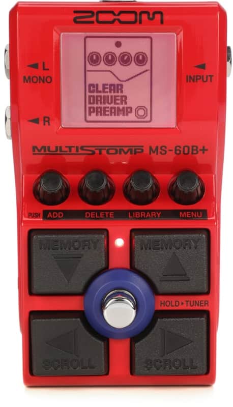 Zoom MS-60B+ MultiStomp Bass Effects Pedal (MS60BPlusd1) image 1