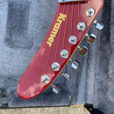 Kramer (MusicYo) 1984 Custom 2005 Red and White Checkerboard image 9