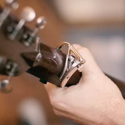 Shubb Standard Capo C1 – Polished Nickel for Steel-String Guitar image 3