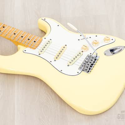 1994 Fender Custom Edition Yngwie Malmsteen Stratocaster ST72-140YM Yellow White w/ Dimarzio & Tweed Case, Japan MIJ image 10