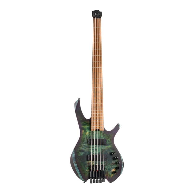 Cort Space 5 Headless 5-String Electric Bass Guitar-Star Dust Green *USA Small Business* image 1