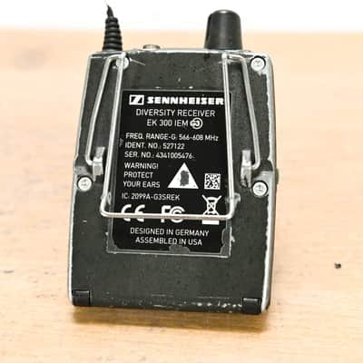 Sennheiser EK 300 IEM G3 Wireless Bodypack Receiver G Range: 566-608 MHz CG0132W image 4