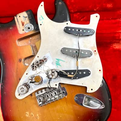 Fender Stratocaster c 1974 Sunburst original vintage USA strat 1973 3tsb image 17
