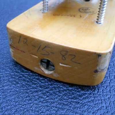 1982 Fender Fullerton USA 57RI Reissue Precision P Bass Neck Tuners Tree Plate Strap Button NICE! image 4