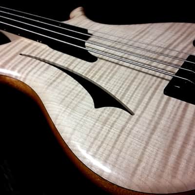 TUNE WB4-FM semi-hollow fretless bass image 3