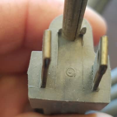 Unknown one (1) 117V Power Cord Electric Cable cut Grounded stylized A Vintage non-polarized grey 1940s-1960s image 5