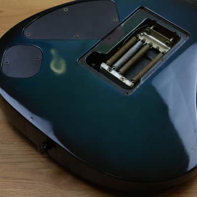 1992 Ibanez Japan RG570FM Superstrat (Transparent Blue) image 10