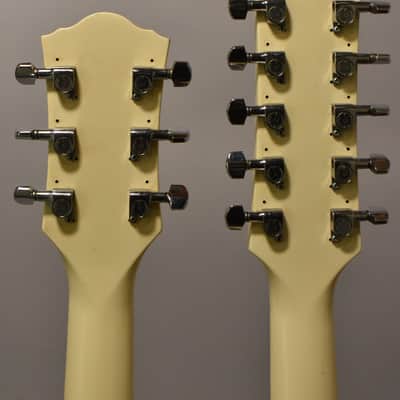 1978 Ibanez 2402DX (2402WH) Double-Neck Fujigen Lawsuit MIJ White w/Gig Bag image 7